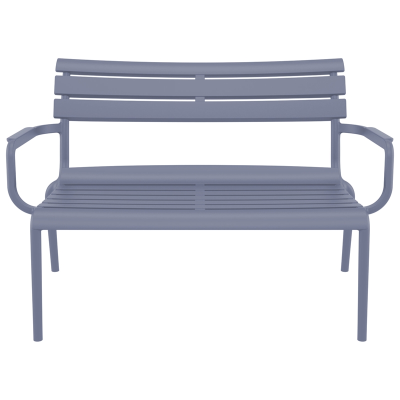 Compamia Paris Outdoor Bench Dark Gray