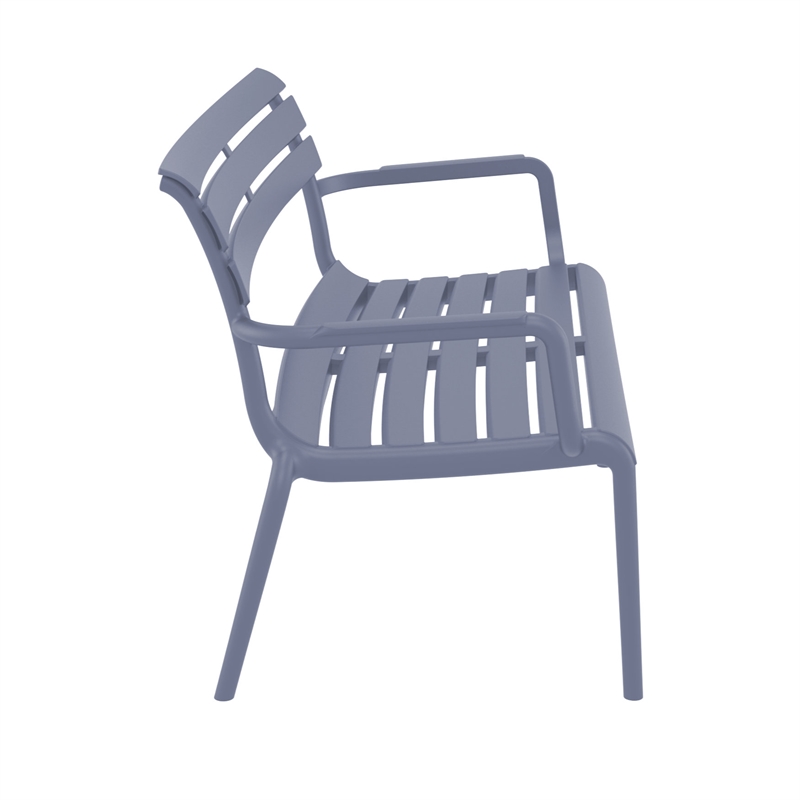 Compamia Paris Outdoor Bench Dark Gray
