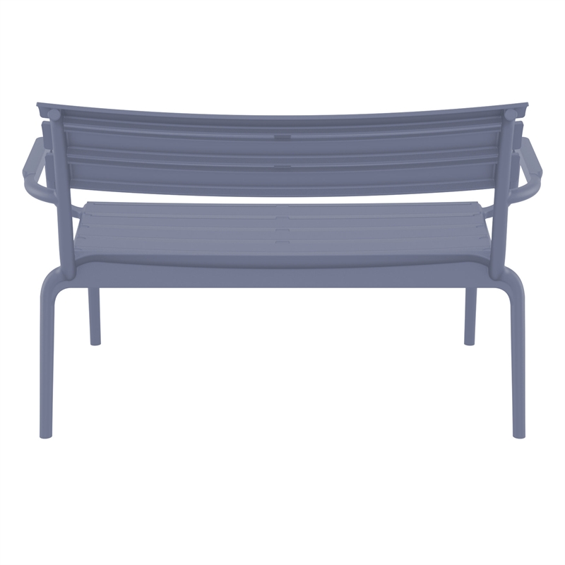 Compamia Paris Outdoor Bench Dark Gray