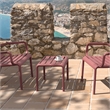 Compamia Paris Outdoor Side Table in Marsala finish