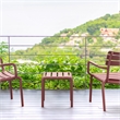 Compamia Paris Outdoor Side Table in Marsala finish