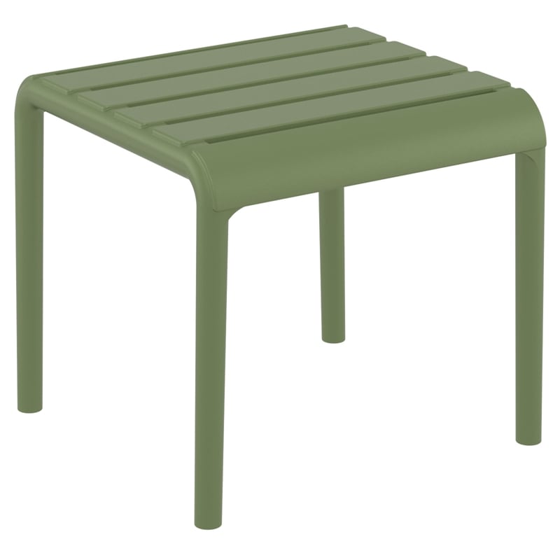 Compamia Paris Outdoor Side Table in Olive Green finish