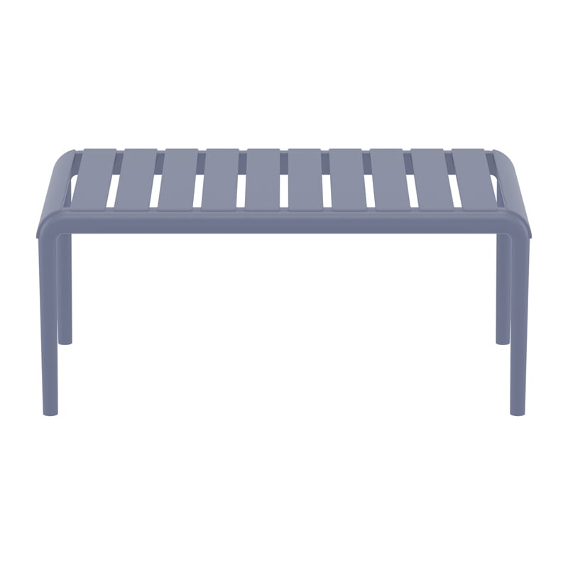 Paris Outdoor Coffee Table in Dark Gray finish