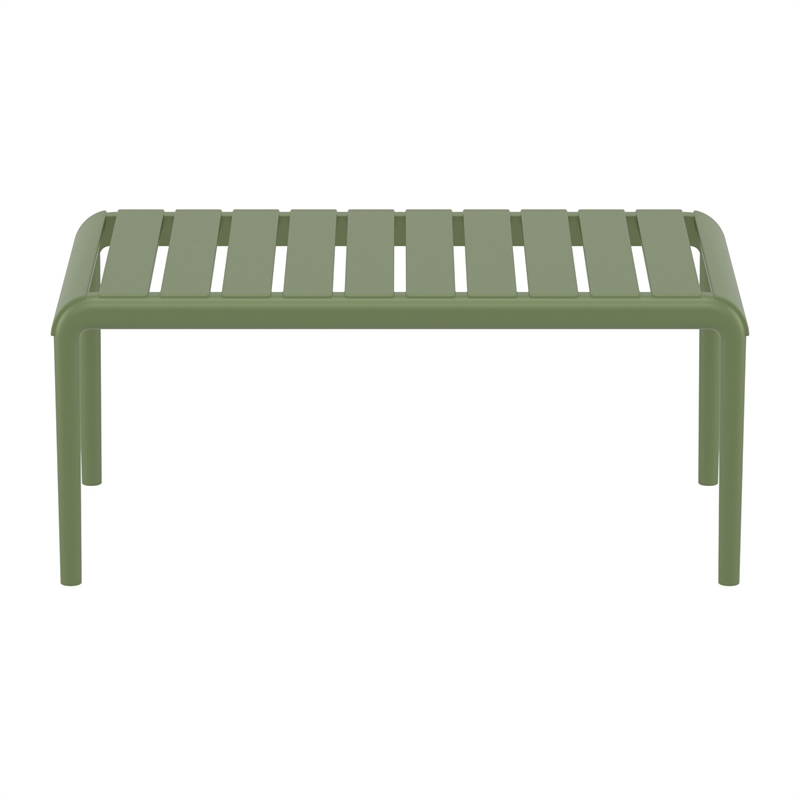 Compamia Paris Outdoor Coffee Table in Olive Green finish