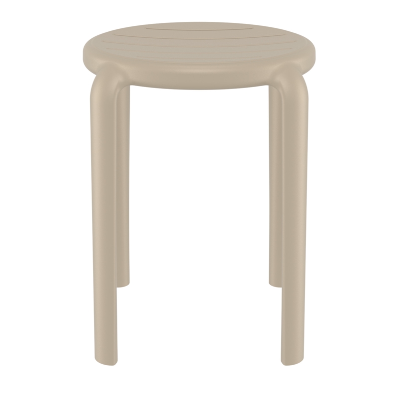 Compamia Tom Resin Dining Stool in Taupe Finish