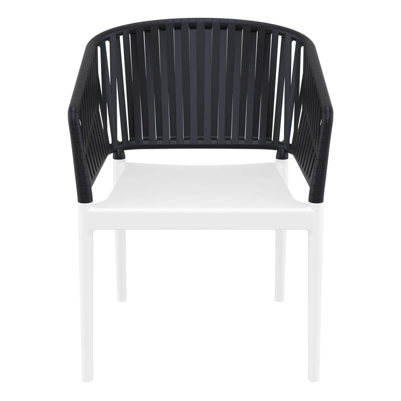 Compamia Portofino ArmChair in White-Black