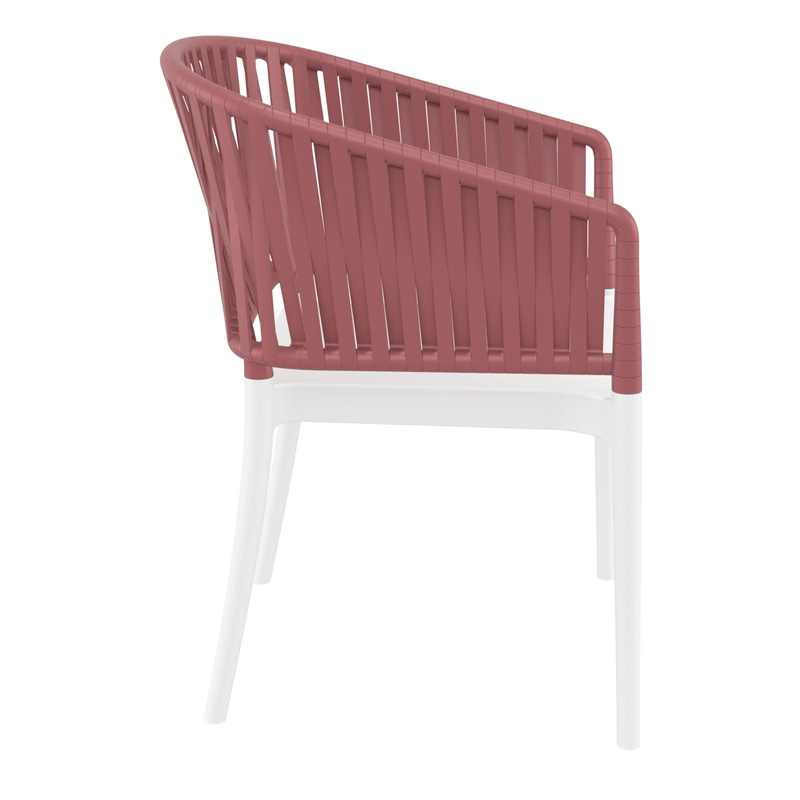 Compamia Portofino ArmChair in White-Marsala