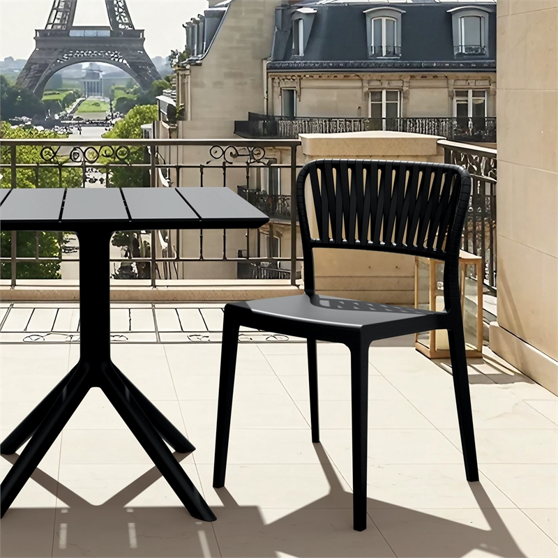 Compamia Portofino Side Chair in Black