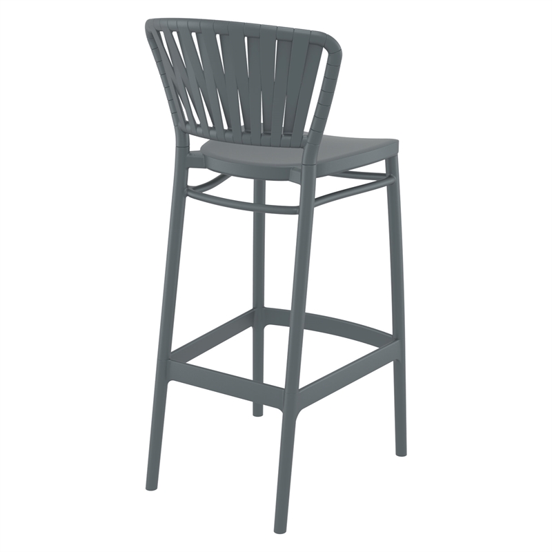 Compamia Portofino Bar Stool in Dark Gray