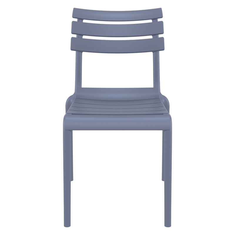 Compamia Helen Resin Outdoor Chair in Dark Gray