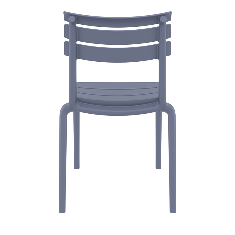 Compamia Helen Resin Outdoor Chair in Dark Gray