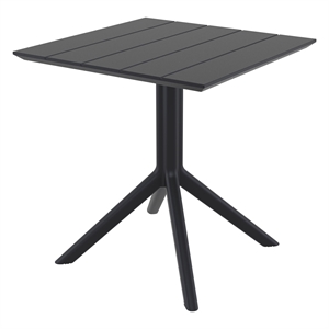 Compamia 27&quot Paris Square Table in Black Finish