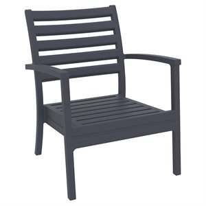 Compamia Artemis XL Club Chair in Dark Gray