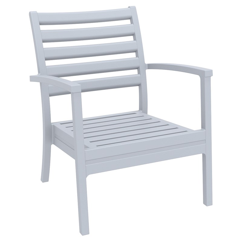 Compamia Artemis 7 Piece XL Club Seating Set in Silver Gray