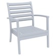Compamia Artemis 7 Piece XL Club Seating Set in Silver Gray