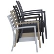 Compamia Artemis 7 Piece XL Club Seating Set in Silver Gray