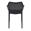 Compamia Air XL Outdoor Patio Dining Arm Chair in Black