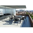 Compamia Air XL Outdoor Patio Dining Arm Chair in Black