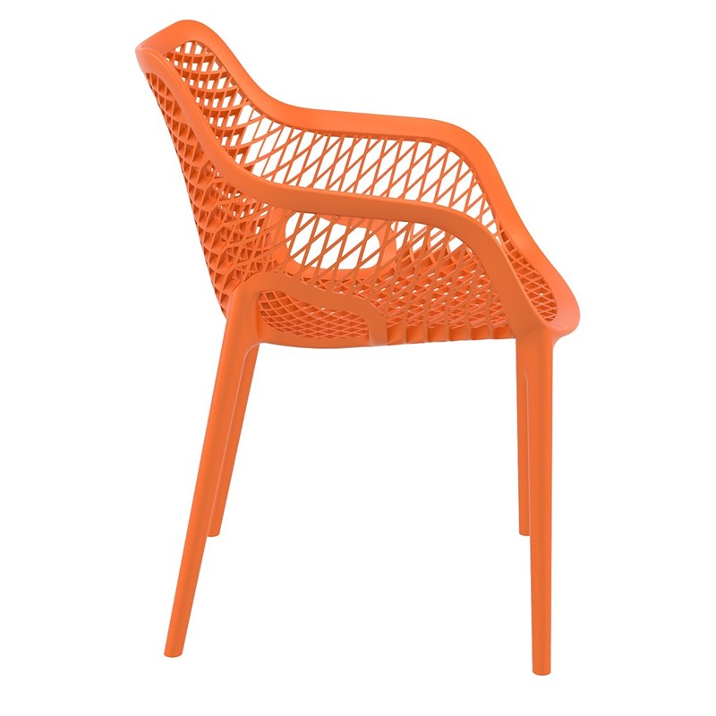 Compamia Air XL Outdoor Patio Dining Arm Chair in Orange