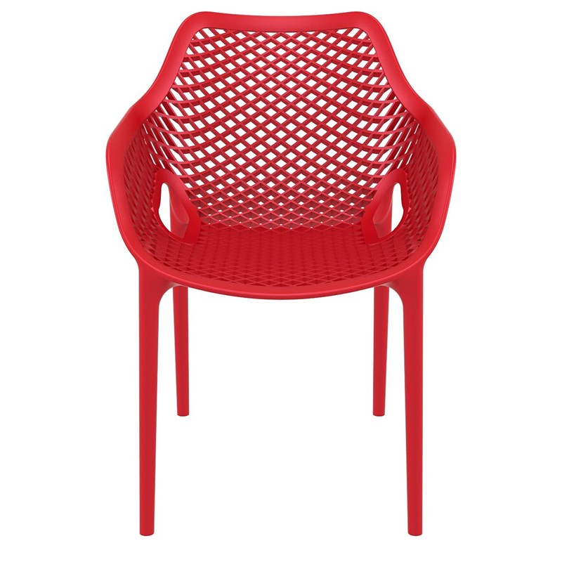 Compamia Air XL Outdoor Patio Dining Arm Chair in Red