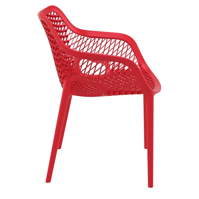 Compamia Air XL Outdoor Patio Dining Arm Chair in Red