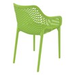 Compamia Air XL Outdoor Patio Dining Arm Chair in Tropical Green