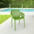 Compamia Air XL Outdoor Patio Dining Arm Chair in Tropical Green