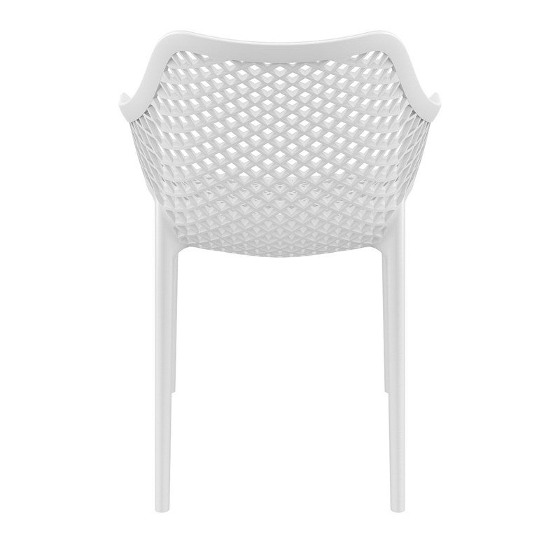 Compamia Air XL Outdoor Patio Dining Arm Chair in White