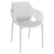 Compamia Air XL Outdoor Patio Dining Arm Chair in White
