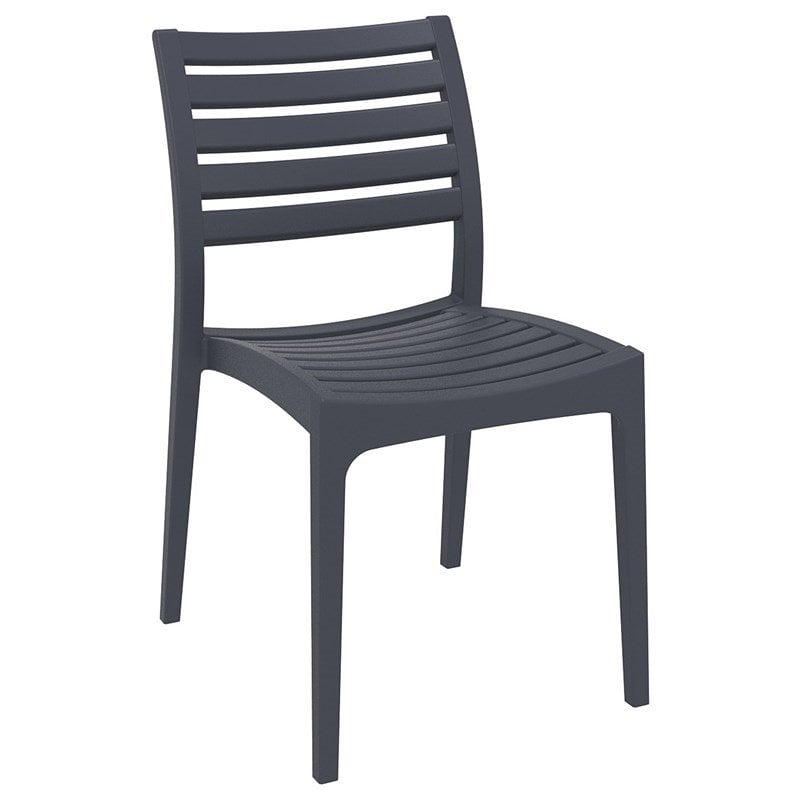 Compamia Ares Outdoor Patio Dining Chair in Dark Gray