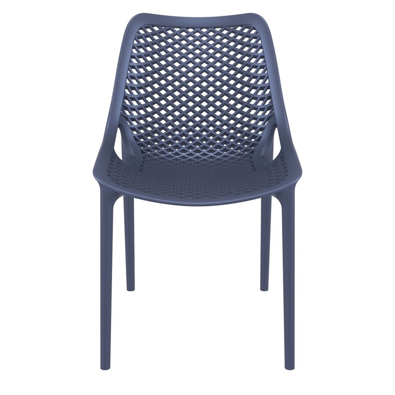 Compamia Air Outdoor Patio Dining Chair in Dark Gray