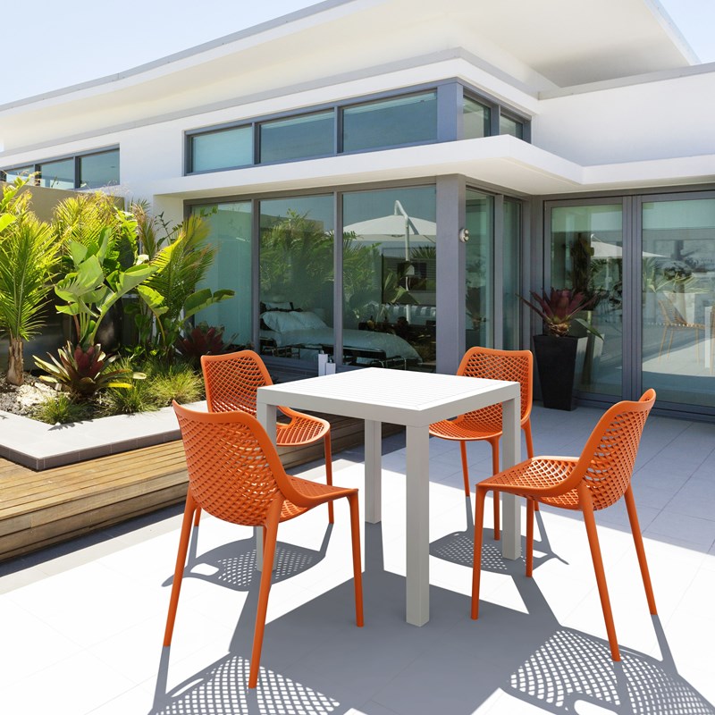 Compamia Air Outdoor Patio Dining Chair in Orange
