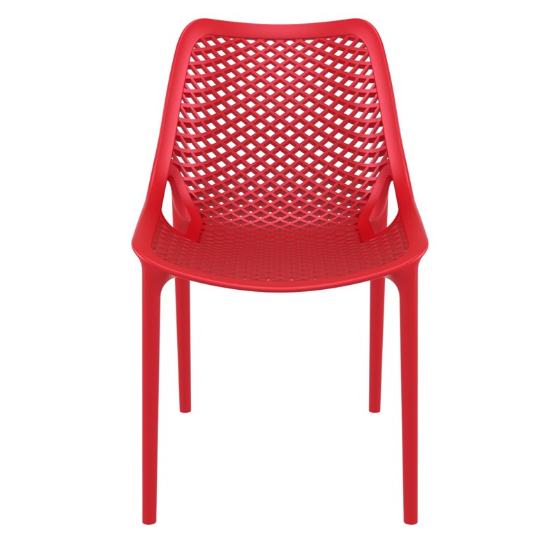 Compamia Air Outdoor Patio Dining Chair in Red