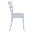 Compamia Tiffany Patio Dining Chair in Silver Gray
