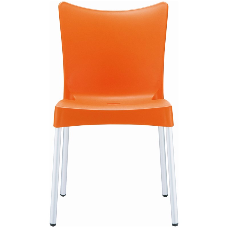 Compamia Juliette Resin Patio Dining Chair in Orange