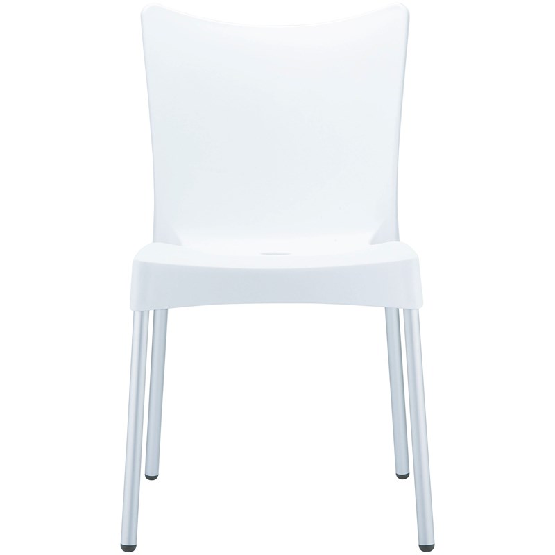 Compamia Juliette Resin Patio Dining Chair in White