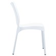 Compamia Juliette Resin Patio Dining Chair in White