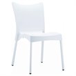 Compamia Juliette Resin Patio Dining Chair in White