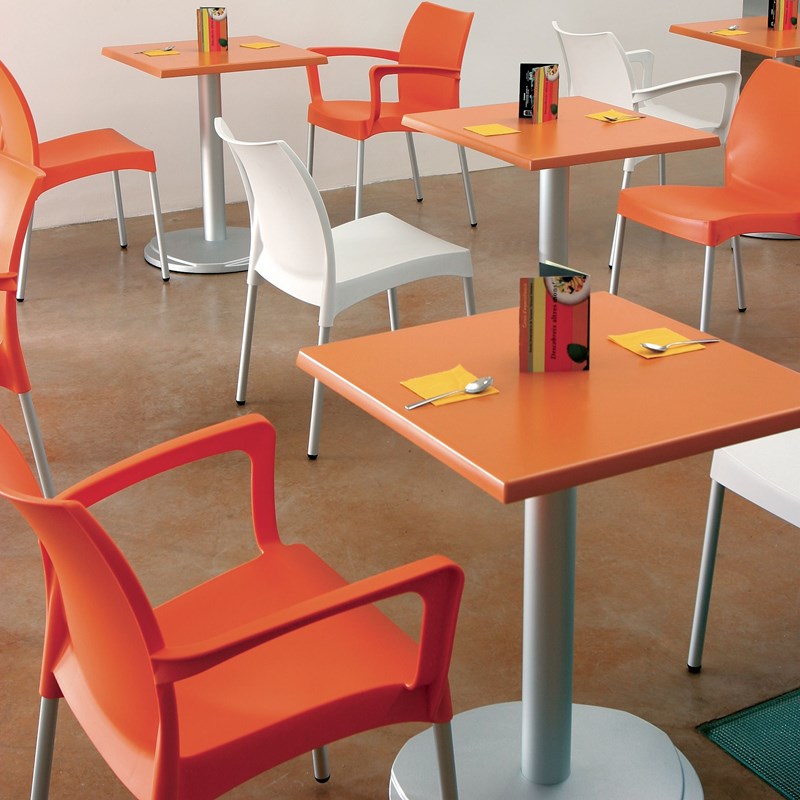 Compamia Dolce Resin Outdoor Arm Chair in Orange