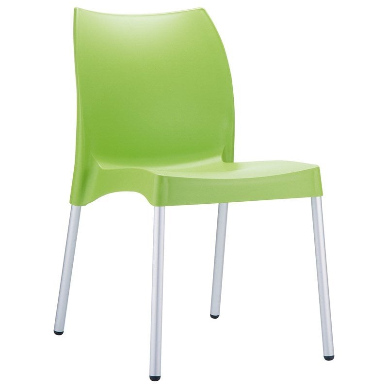 Compamia Vita Resin Outdoor Patio Dining Chair in Apple Green