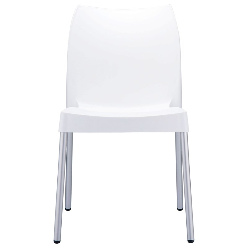 Compamia Vita Resin Outdoor Patio Dining Chair in White