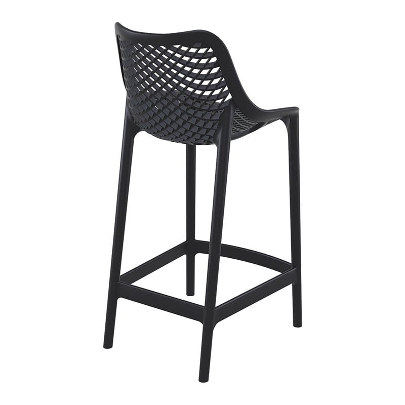 Compamia Air Patio Counter Stool in Black