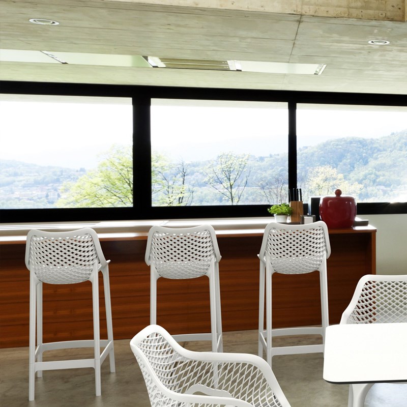 Compamia Air Patio Counter Stool in White
