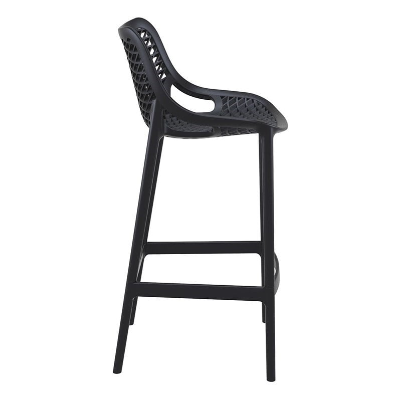 Compamia Air Patio Bar Stool in Black