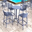 Compamia Air Patio Bar Stool in Dark Gray