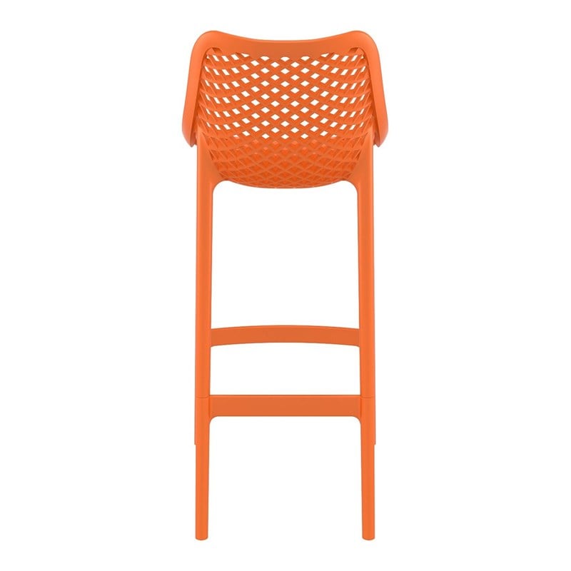 Compamia Air Patio Bar Stool in Orange (Set of 2)