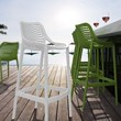 Compamia Air Patio Bar Stool in White