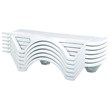 Compamia Aqua Modern Resin Pool Chaise Lounge in White Finish