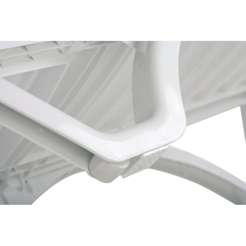 Compamia Aqua Modern Resin Pool Chaise Lounge in White Finish