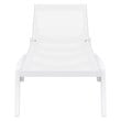Compamia Pacific Chaise Lounge with White Sling in White Set of 2